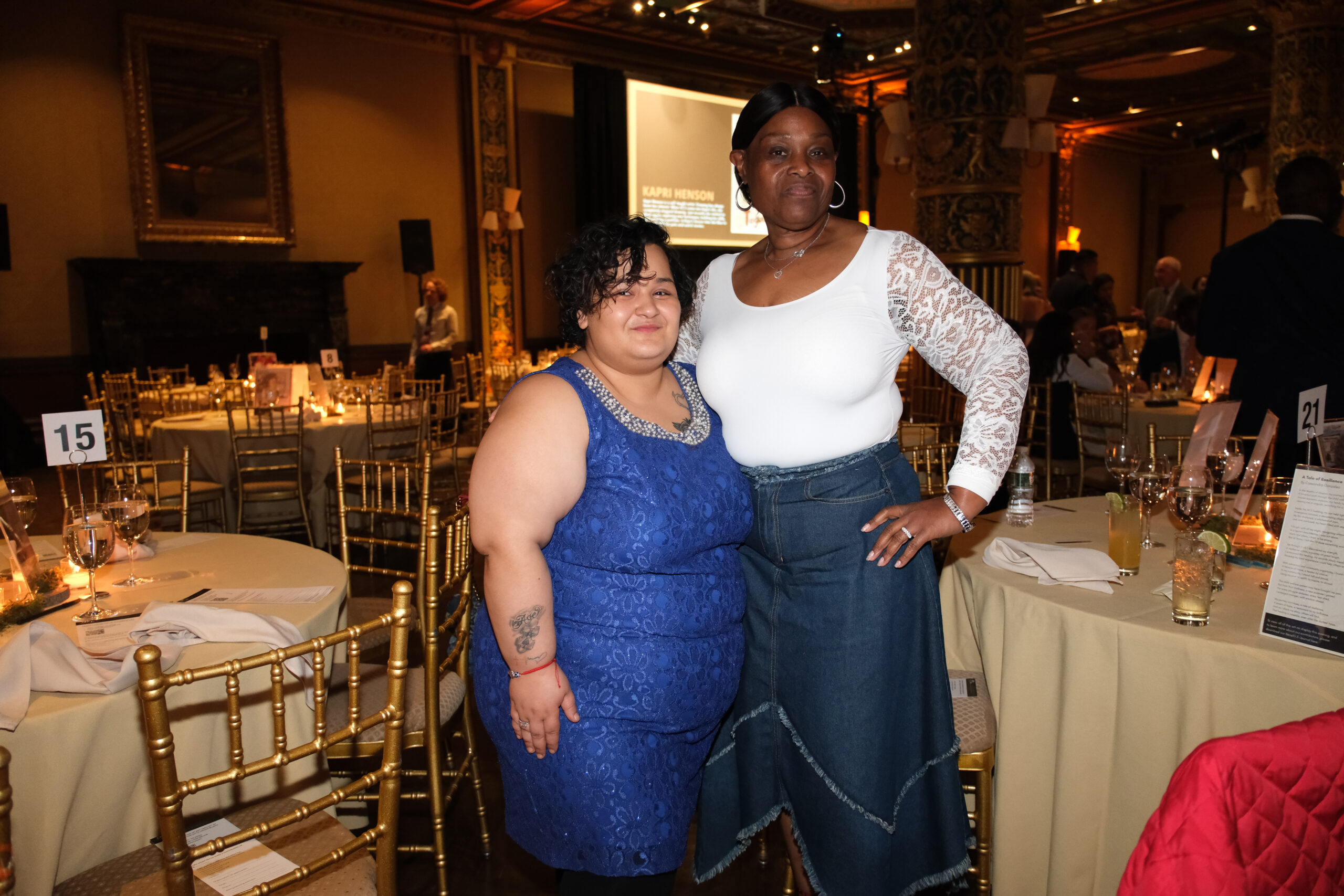 Poetry performer Cassandra Gonzalez at the 2025 CFR Benefit