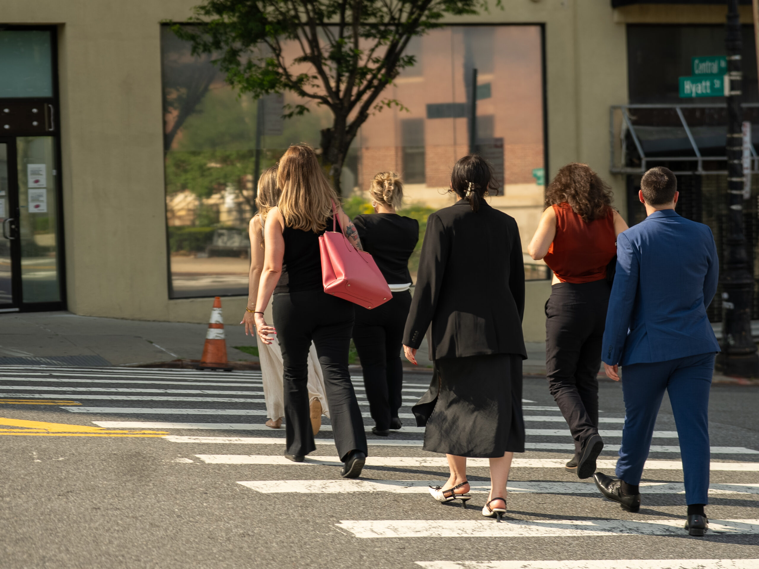 CFR Staten Island staff walking down the street together